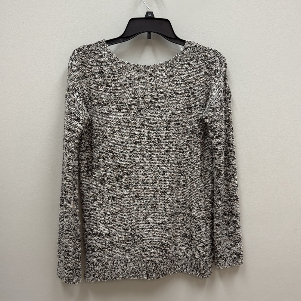 Jack by BB Dakota Black and White Boucle Knit with Copper Metallic Sweater Sz S! - Picture 7 of 7